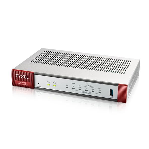Zyxel ATP 100 Firewall, 1xWAN, 4xLAN/DMZ ports, 1xSFP, 1xUSB with 1 Yr Bundle