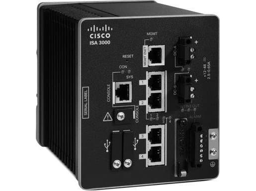 Cisco Industrial Security Appliance 3000 - Kytkin - L3 - Administreret - 2 x 10/100/1000 + 2 x Gigabit SFP - DIN monterbar på skinne - DC-strøm - TAA