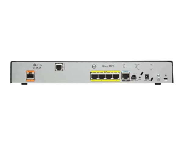 Cisco 886 VDSL/ADSL over ISDN Multi-mode Router - Ruter - ISDN/DSL 4-portssvitsj WAN-porter: 2 2,4 GHz