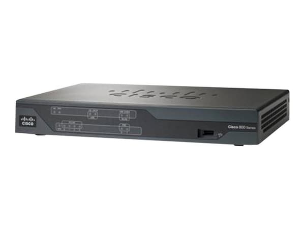 Cisco 886 VDSL/ADSL over ISDN Multi-mode Router - Ruter - ISDN/DSL 4-portssvitsj WAN-porter: 2 2,4 GHz