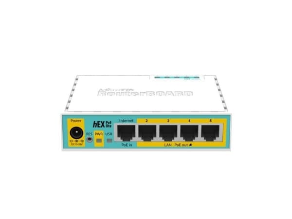 MikroTik RouterBOARD hEX lite RB750UPr2 - Ruter 4-portssvitsj