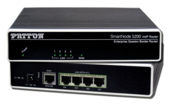 Patton SN5200/4B/EUI, Sort, 10,100 Mbit/s, 100 - 240 V