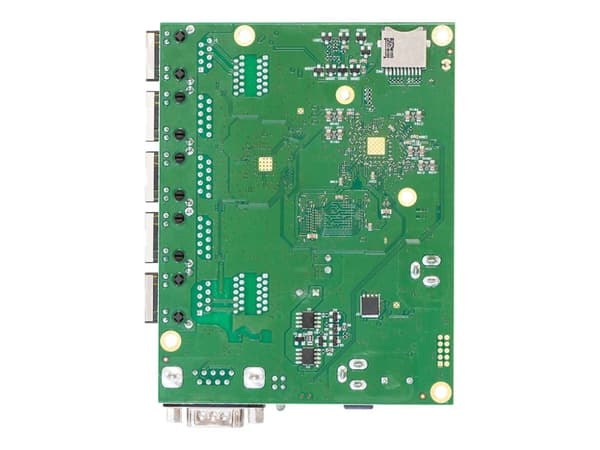 MikroTik RouterBOARD RB450Gx4 - Öppet kort, utan inkapsling - - router - 5-portars switch - 1GbE Grön