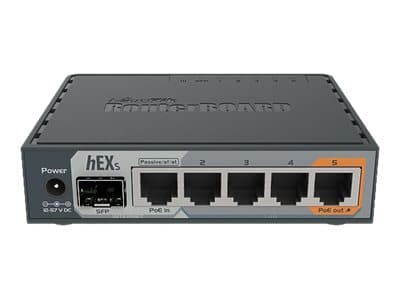 MikroTik RouterBOARD hEX S - Router 4-ports-switch - 1GbE - WAN-portar: 2