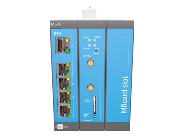 INSYS icom MRX MRX3 LTE - Router - WWAN 5-portars switch - DIN-skenmonterbar