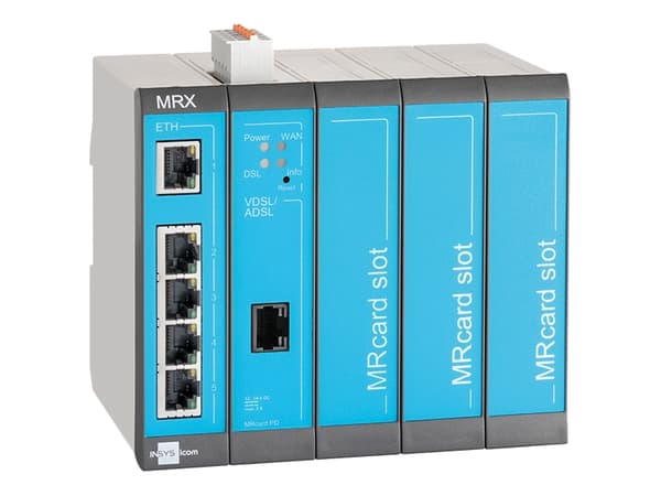 INSYS icom MRX MRX5 DSL - Annex-B - router - DSL-modem 5-portars switch - DIN-skenmonterbar