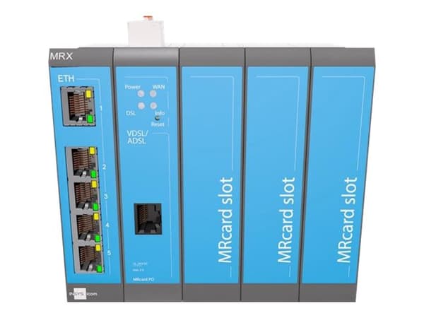 INSYS icom MRX MRX5 DSL - Annex-B - router - DSL-modem 5-portars switch - DIN-skenmonterbar