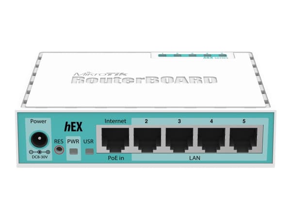 MikroTik RouterBOARD hEX RB750Gr3 - Ruter - 4-ports switch - 1GbE