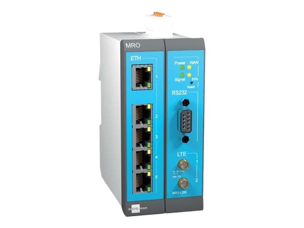 INSYS icom MRO L210 - Ruter - WWAN Modbus - DIN-skinnemonterbar