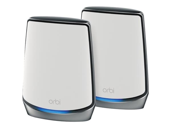NETGEAR Orbi WiFi System RBK852 - Wifi-system - (router, utökning) - upp till 350 kvadratmeter - mesh 1GbE, 2.5GbE - Wi-Fi 5, Wi-Fi 6 - trippelband