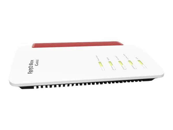 AVM FRITZ!Box 6660 Cable - Trådløs ruter - kabel-mdm 4-portssvitsj - 1GbE - Wi-Fi 6 - Dobbeltbånd - VoIP-telefonadapter (DECT)