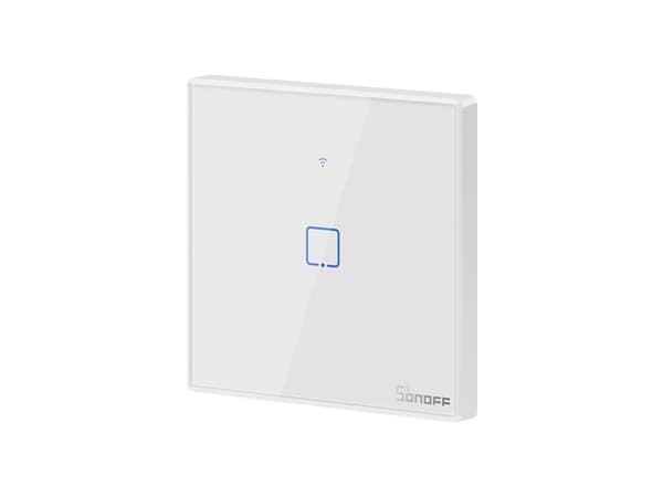 Sonoff T2EU1C-RF, Hvit, Plast, Veggmontering, 0.433 GHz, 86 mm, 9 mm