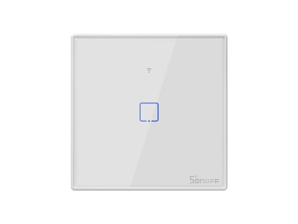 Sonoff T2EU1C-RF, Hvit, Plast, Veggmontering, 0.433 GHz, 86 mm, 9 mm