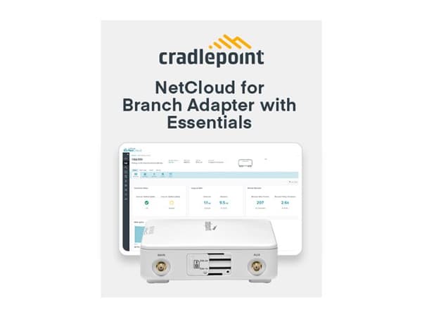 Cradlepoint ARC CBA550 - Router - WWAN - väggmonterbar, DIN-skenmonterbar - med 3 års NetCloud Branch LTE Adapter Essentials Plan