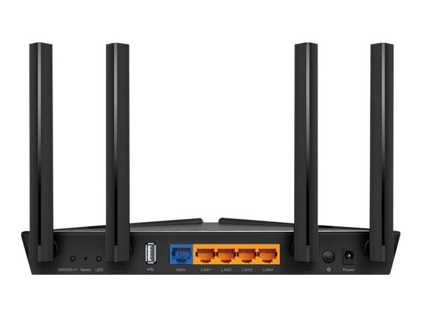 TP-Link Archer AX20 - Trådløs ruter 4-portssvitsj - 1GbE - Wi-Fi 6 - Dobbeltbånd