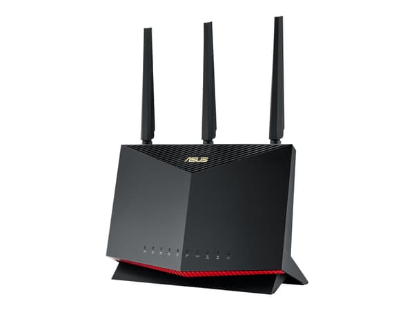ASUS RT-AX86U - Trådlös router 4-ports-switch - 1GbE, 2.5GbE - WAN-portar: 2 - Wi-Fi 6 - Dubbelband