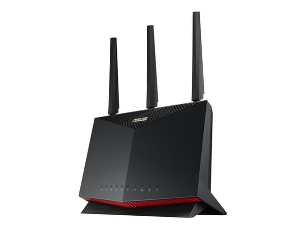 ASUS RT-AX86U - Trådlös router 4-ports-switch - 1GbE, 2.5GbE - WAN-portar: 2 - Wi-Fi 6 - Dubbelband