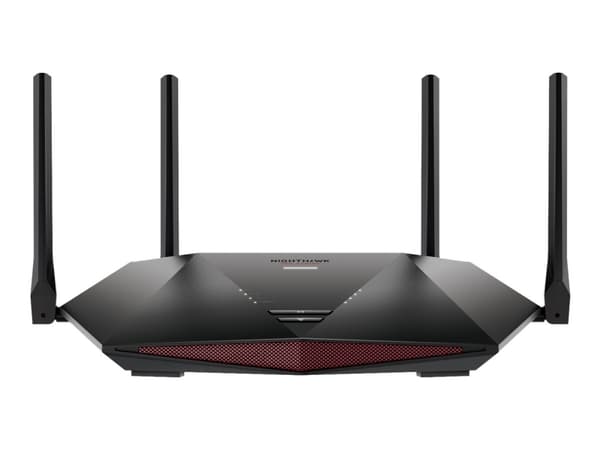 NETGEAR Nighthawk XR1000 WiFi 6 Gaming Router, Wi-Fi 6 (802.11ax), Kaksitaajuus (2,4 GHz/5 GHz), Ethernet LAN, Musta, Pöytäreititin