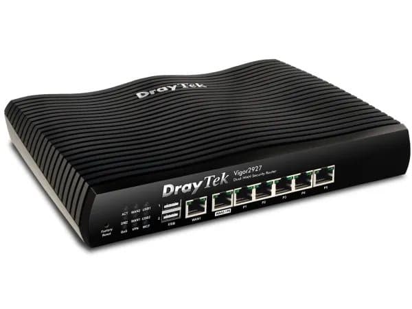 Draytek Vigor 2927 - Router 6-portars switch - 1GbE - WAN-portar: 2