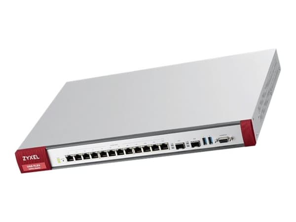 Zyxel USG FLEX 700, 5400 Mbit/s, 1100 Mbit/s, 550 Mbit/s, 120,1 BTU/h, FCC 15 (A), CE EMC (A), C-Tick (A), BSMI, 150 käyttäjä (t)