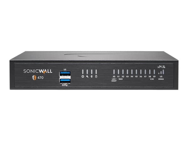 SonicWall TZ470 - Sikkerhetsapparat - 1GbE, 2.5GbE - skrivebord
