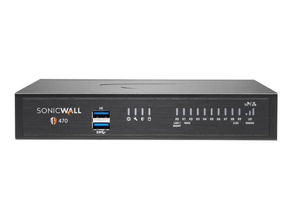SonicWall TZ470 - Sikkerhetsapparat - 1GbE, 2.5GbE - skrivebord