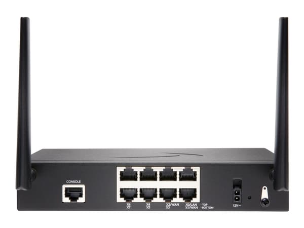 SonicWall TZ370W - Essential Edition - sikkerhetsapparat - med 1-års TotalSecure - 1GbE - Wi-Fi 5 - 2.4 GHz, 5 GHz - skrivebord