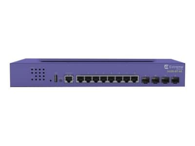 Extreme networks X435-8T-4S, Managed, Gigabit Ethernet (10/100/1000), Full duplex, Power over Ethernet (PoE), Rack mounting, 1U Violetti
