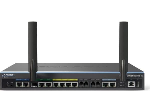LANCOM 1926VAG-4G - Reititin - ISDN/WWAN/DSL 4-porttinen kytkin - 1GbE, PPP - WAN-portti: 2 - VoIP-telefonisovitin