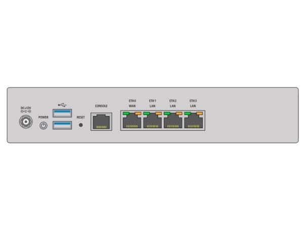 LANCOM R&S Unified Firewall UF-60 - Brannvegg - 4 porter - 5 kanaler - 1GbE