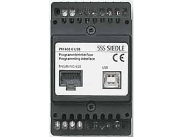 Siedle PRI 602-01 USB, Sort, IP20, CE, 10 - 30 V, 53,5 x 60 x 89 mm, 0 - 40 °C