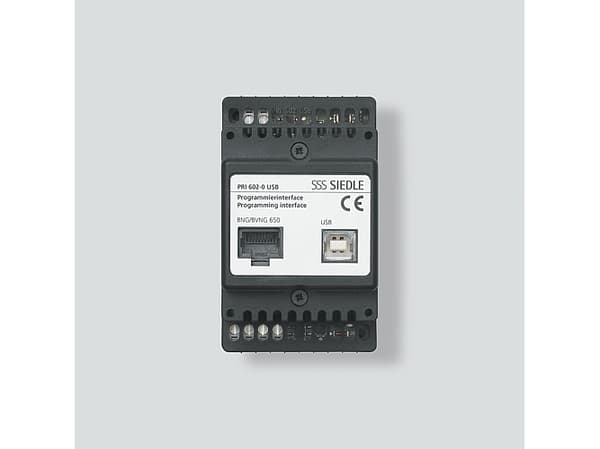 Siedle PRI 602-01 USB, Sort, IP20, CE, 10 - 30 V, 53,5 x 60 x 89 mm, 0 - 40 °C Sort