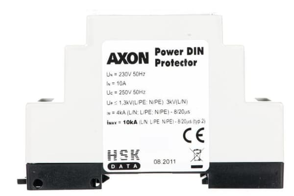 AXON [POWER DIN PROTECTOR] - OVERSPÆNDINGSBESKYTTELSE TIL INDUSTRIELT AUTOMATISERINGSUDSTYR (MULTIKANALSBESKYTTELSESSYSTEM)