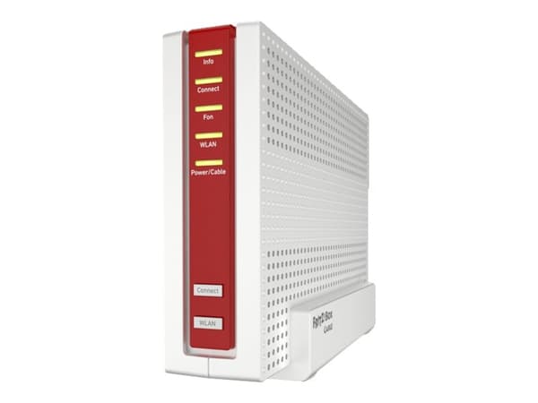 AVM FRITZ!Box 6690 Cable - Trådløs ruter - kabel-mdm 4-portssvitsj - 1GbE, 2.5GbE - Wi-Fi 6 - Dobbeltbånd - VoIP-telefonadapter (DECT)