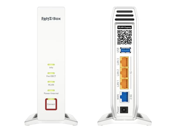 FRITZ!Box 4060, Wi-Fi 6 (802.11ax), Kolmikaista (2,4 GHz/5 GHz/5 GHz), Ethernet LAN, Valkoinen, Pöytäreititin