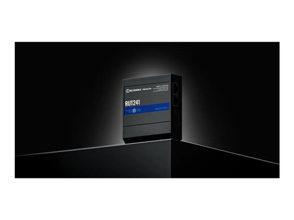 Teltonika RUT241 - Trådløs ruter - WWAN 2,4 GHz - 2G, 3G, 4G - DIN-skinnemonterbar