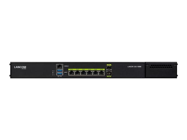 LANCOM ISG-5000 (EU), Black, 19U, Metal, Rack mounting, 2 fan(s), RTP, SIPS, SRTP musta