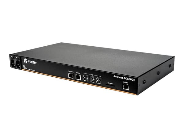 Avocent ACS Advanced Console Server ACS8008MDAC-400 - Konsolserver - 8 portar - 1GbE, RS-232 - 1U