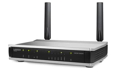 LANCOM 1800EFW - Trådløs ruter 5-port svitsj - 1GbE - Wi-Fi 6 - Dobbeltbånd