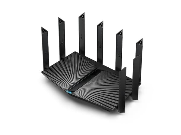 TP-Link Archer AX80, Wi-Fi 6 (802.11ax), Dobbelbånd (2.4 GHz / 5 GHz), Ethernet/bredbåndsforbindelse, Sort, Frittstående router