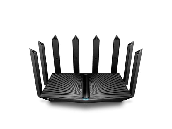TP-Link Archer AX80, Wi-Fi 6 (802.11ax), Dobbelbånd (2.4 GHz / 5 GHz), Ethernet/bredbåndsforbindelse, Sort, Frittstående router
