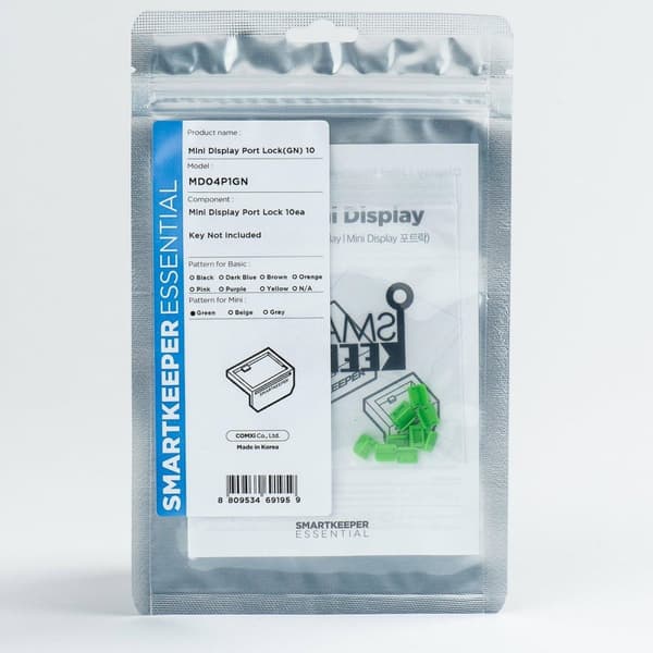 Smartkeeper MD04P1GN Interfaceblok DisplayPort Grøn 10 stk (MD04P1GN)
