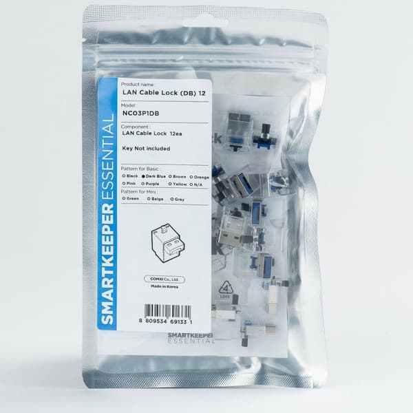 Smartkeeper NC03P1DB Interfaceblok RJ-45 Blå 12 stk (NC03P1DB)