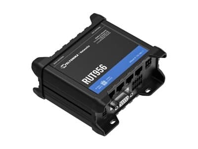 Teltonika RUT956 - Trådløs ruter - WWAN 3-portssvitsj 2,4 GHz - 4G, 2G, 3G - DIN-skinnemonterbar