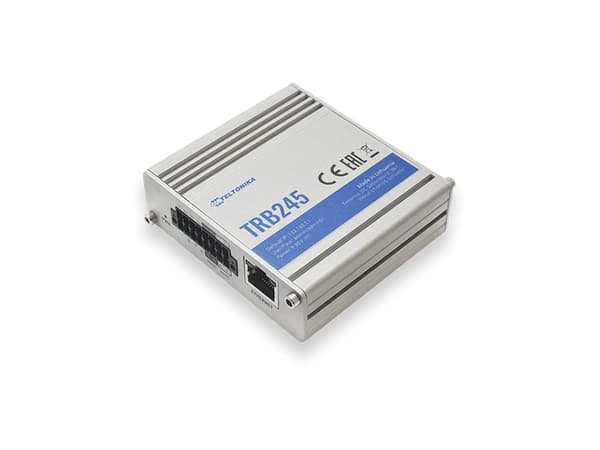 Teltonika TRB245 - Gateway - 100Mb LAN, RS-232, RS-485 - LTE - 3G, 4G - DC-strøm