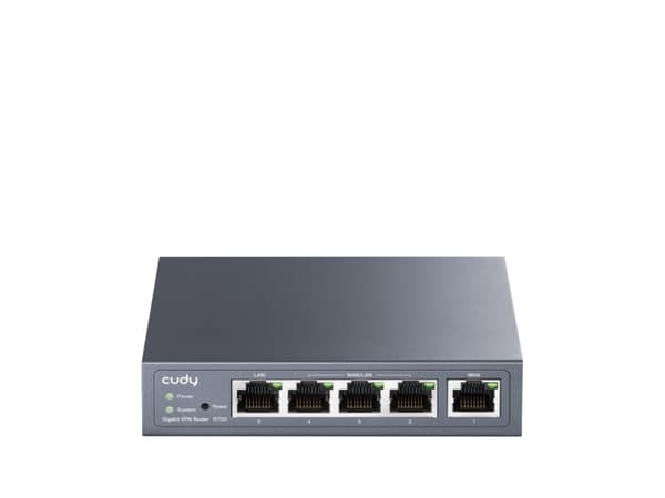 Cudy Gigabit Multi-WAN VPN Router, Ethernet WAN, Raskt Ethernet, Gigabit Ethernet, Grå Grå