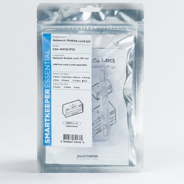 Smartkeeper CSK-NM10/P12 Interfaceblok RJ-45 Transparent plast 1 stk (CSK-NM10/P12)