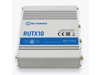 Teltonika RUTX10 - Trådløs ruter 4-portssvitsj - 1GbE - Wi-Fi 5 - Dobbeltbånd - DIN-skinnemonterbar