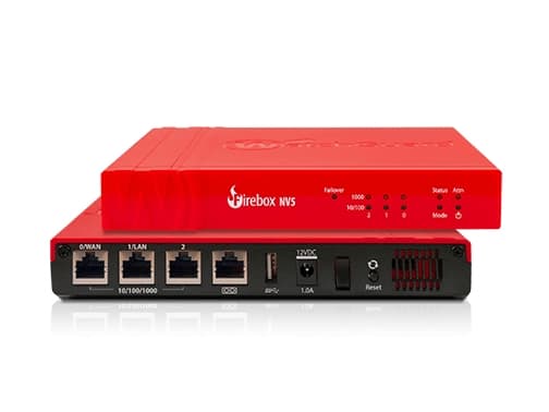 WatchGuard Firebox NV5 - Sikkerhetsapparat - med 5-års standardstøtte - 3 porter - 1GbE - skystyring