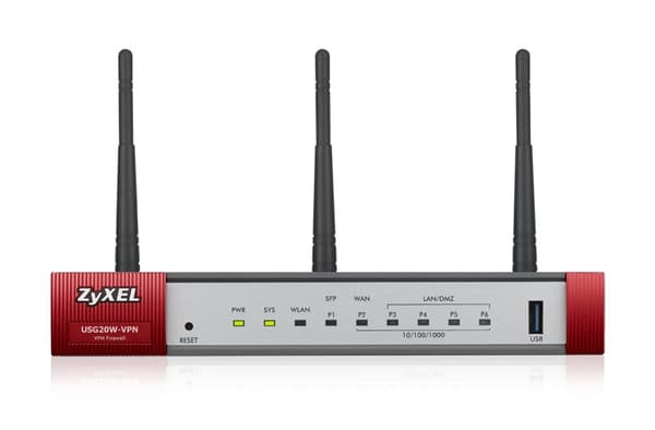 ZyXEL USG20W-VPN - Firewall - 10 Mb LAN, 100 Mb LAN, GigE - Dual-band (USG20W-VPN-EU0101F)